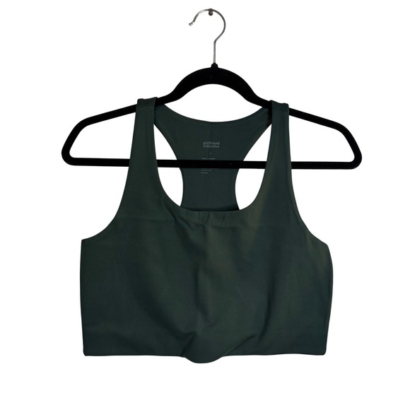 girlfriend collective Other - Girlfriend Collective Racerback Sports Bra Dark Green Medium NWT